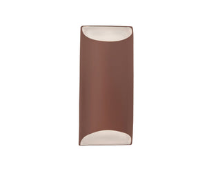 Justice Designs - CER-5755-CLAY - Two Light Wall Sconce - Ambiance - Canyon Clay