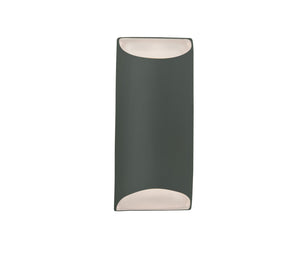 Justice Designs - CER-5755-PWGN - Two Light Wall Sconce - Ambiance - Pewter Green