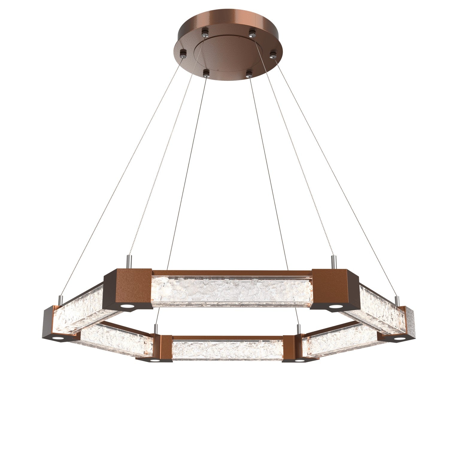 Hammerton Studio - CHB0060-35-BB-GC-CA1-L1 - LED Chandelier - Axis - Burnished Bronze