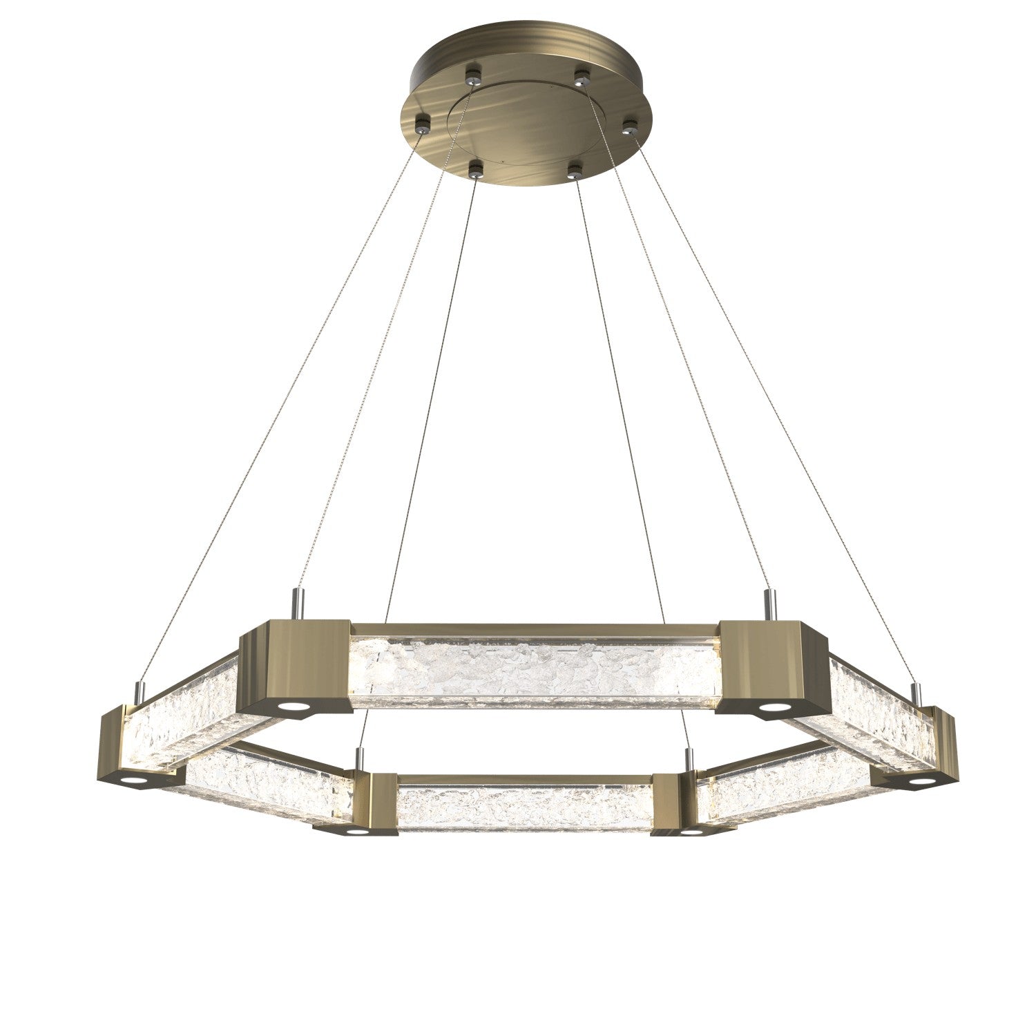 Hammerton Studio - CHB0060-35-HB-GC-CA1-L3 - LED Chandelier - Axis - Heritage Brass