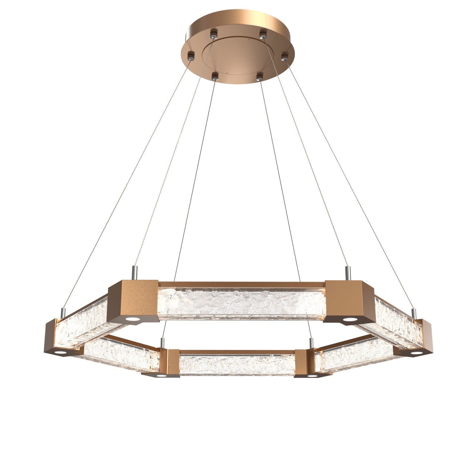 Hammerton Studio - CHB0060-35-NB-GC-CA1-L1 - LED Chandelier - Axis - Novel Brass