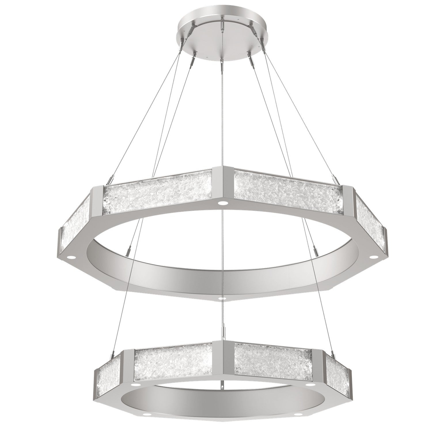 Hammerton Studio - CHB0061-2B-BS-GC-CA1-L1 - LED Chandelier - Glacier - Beige Silver