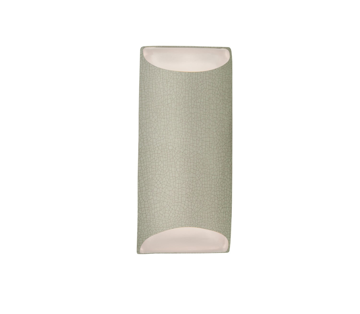 Justice Designs - CER-5755W-CKC - LED Outdoor Wall Sconce - Ambiance - Celadon Green Crackle