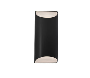 Justice Designs - CER-5755W-CRB - LED Outdoor Wall Sconce - Ambiance - Carbon - Matte Black