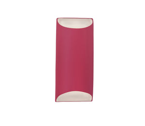 Justice Designs - CER-5755W-CRSE - LED Outdoor Wall Sconce - Ambiance - Cerise