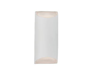 Justice Designs - CER-5755-WHT - Two Light Wall Sconce - Ambiance - Gloss White