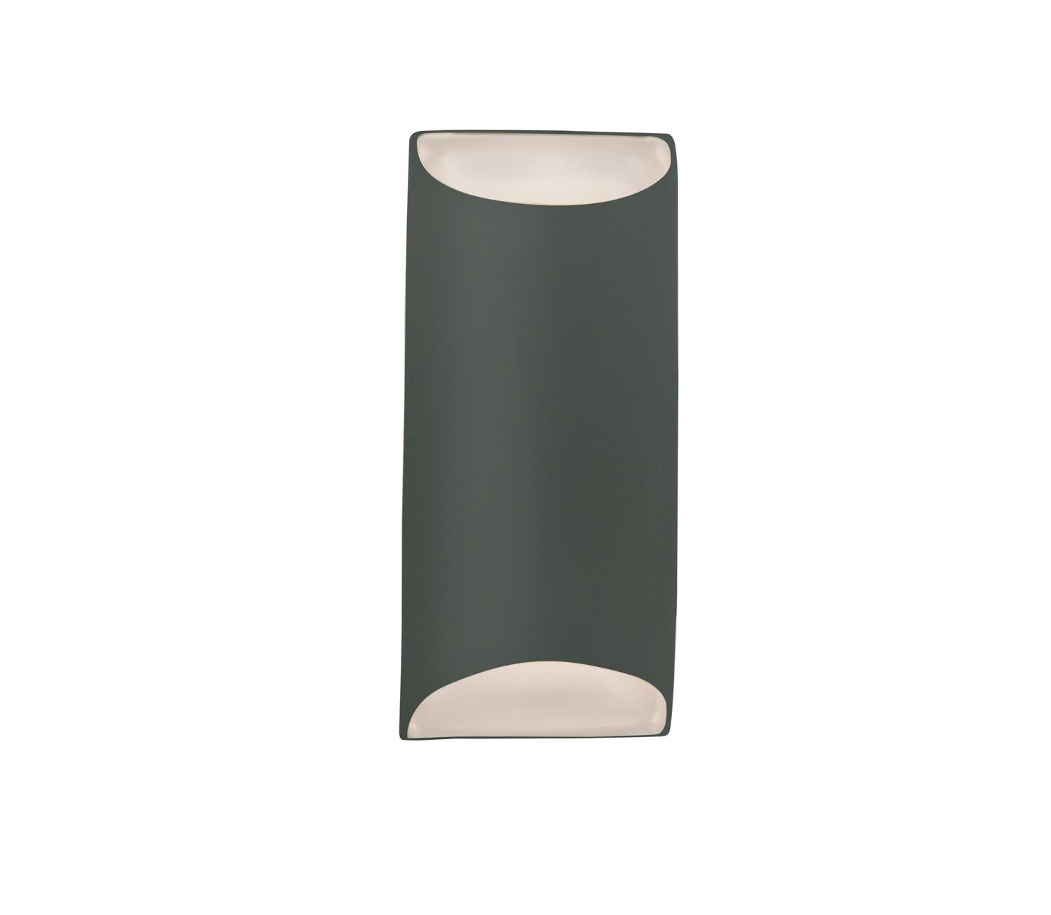 Justice Designs - CER-5755W-PWGN - LED Outdoor Wall Sconce - Ambiance - Pewter Green