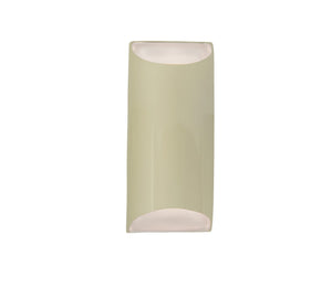 Justice Designs - CER-5755W-VAN - LED Outdoor Wall Sconce - Ambiance - Vanilla (Gloss)