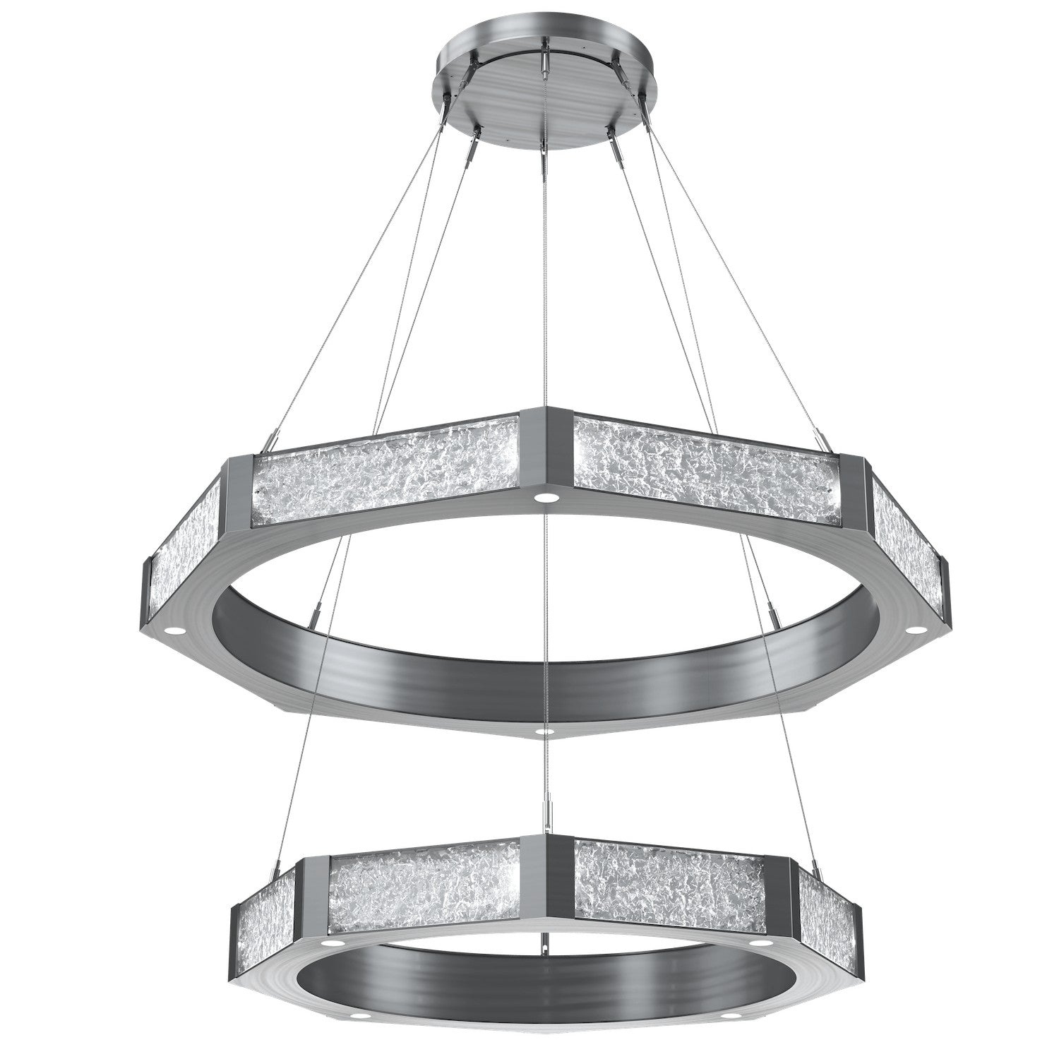 Hammerton Studio - CHB0061-2B-GM-GC-CA1-L1 - LED Chandelier - Glacier - Gunmetal