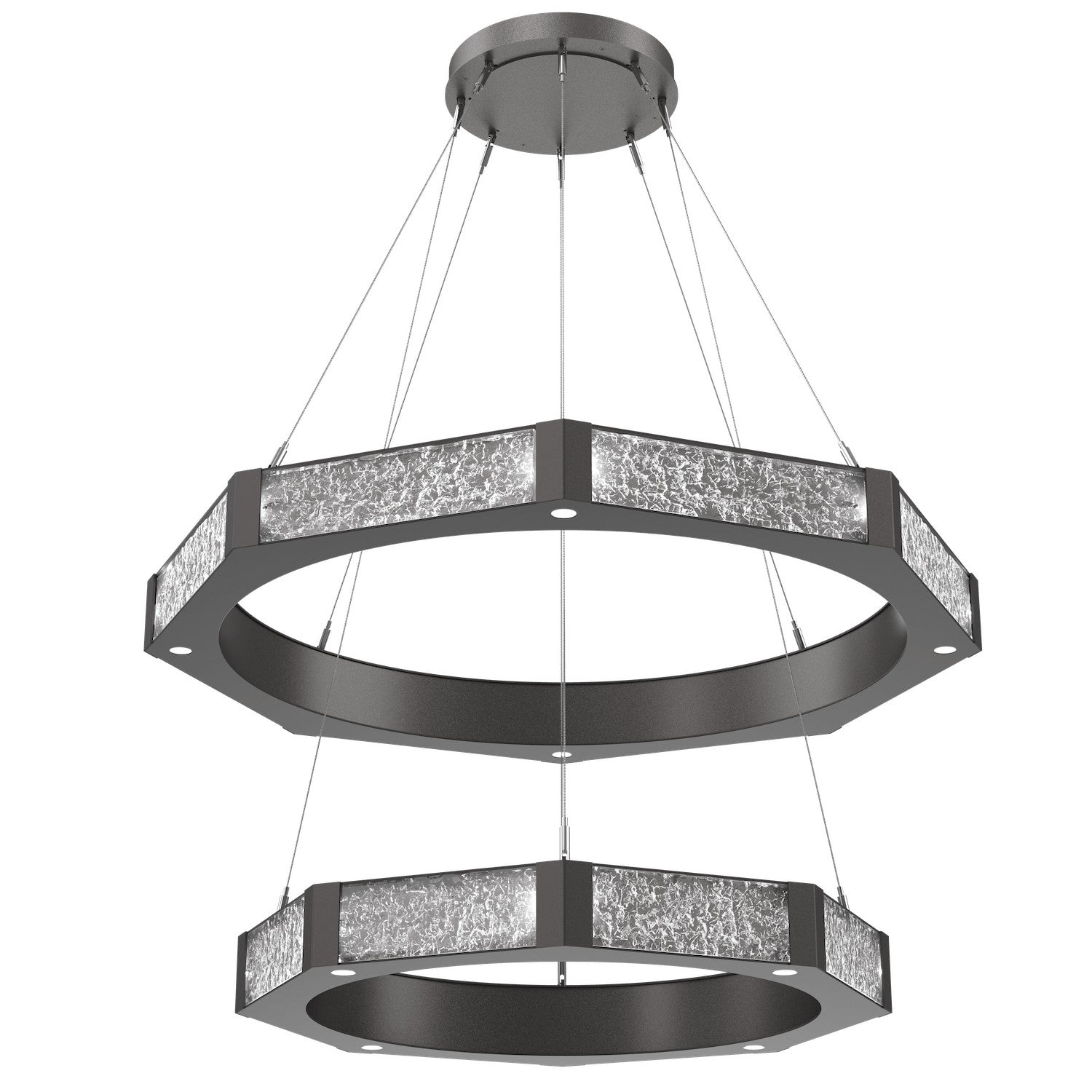 Hammerton Studio - CHB0061-2B-GP-GC-CA1-L3 - LED Chandelier - Glacier - Graphite