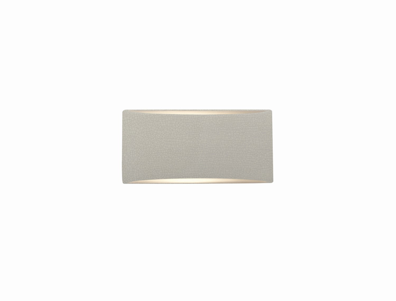 Justice Designs - CER-5760-CRK - One Light Wall Sconce - Ambiance - White Crackle