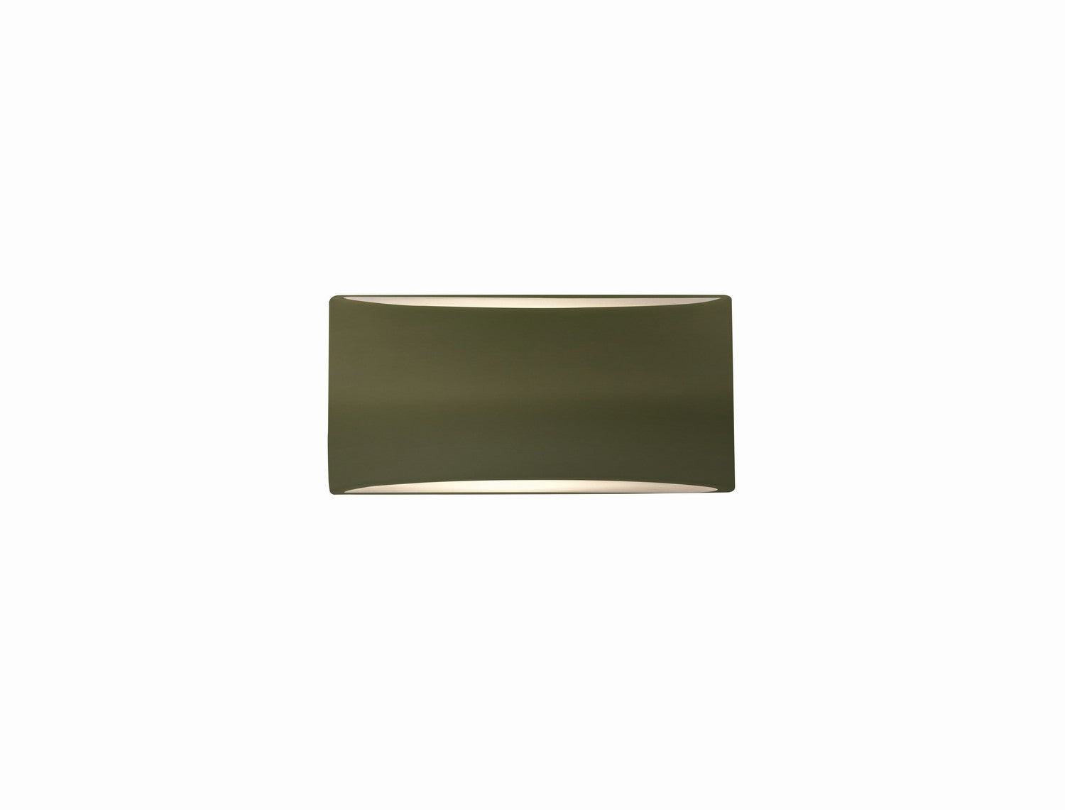 Justice Designs - CER-5760-MGRN - One Light Wall Sconce - Ambiance - Matte Green