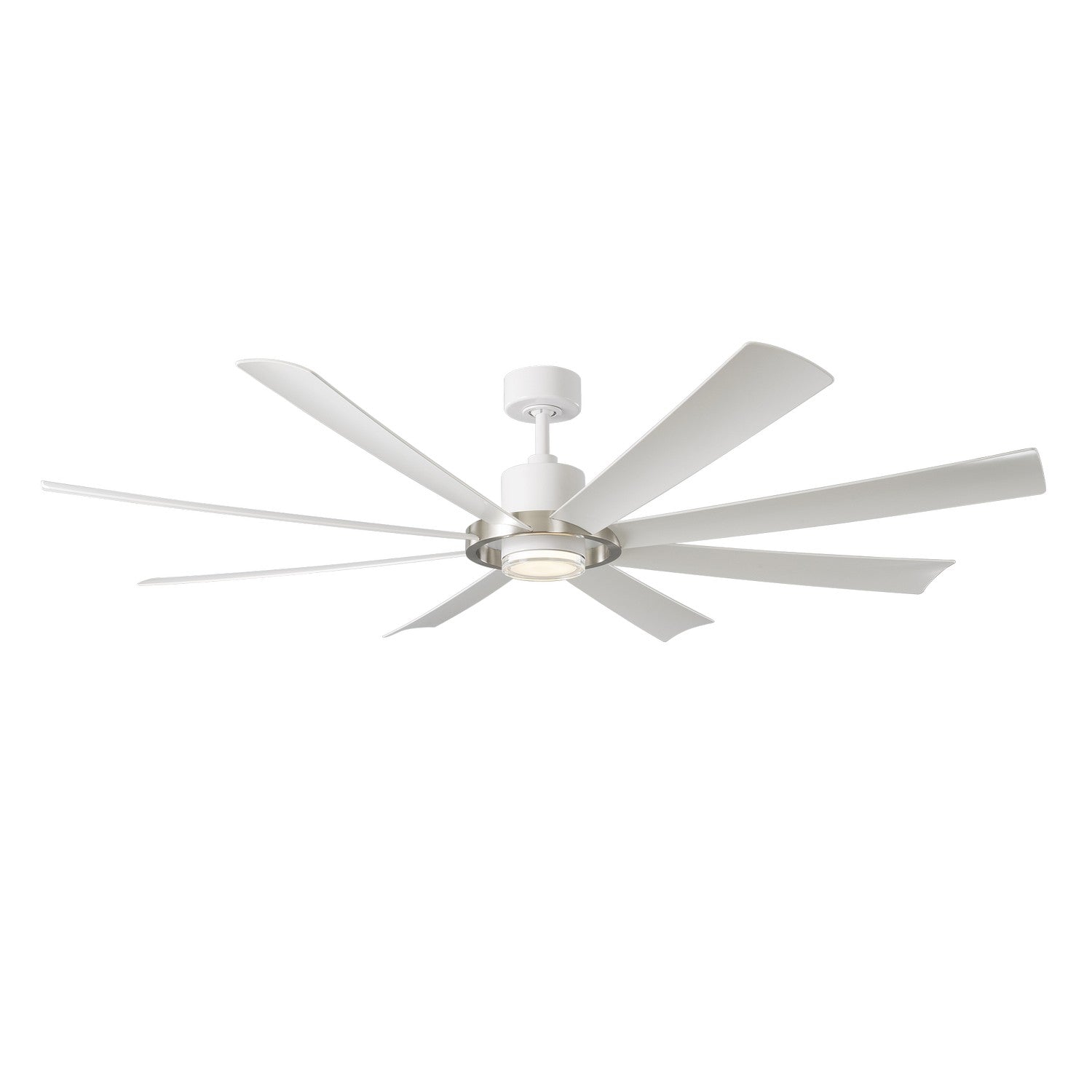 Modern Forms Fans - FR-W2303-72L-BN/MW - 72"Ceiling Fan - Aura - Brushed Nickel/Matte White