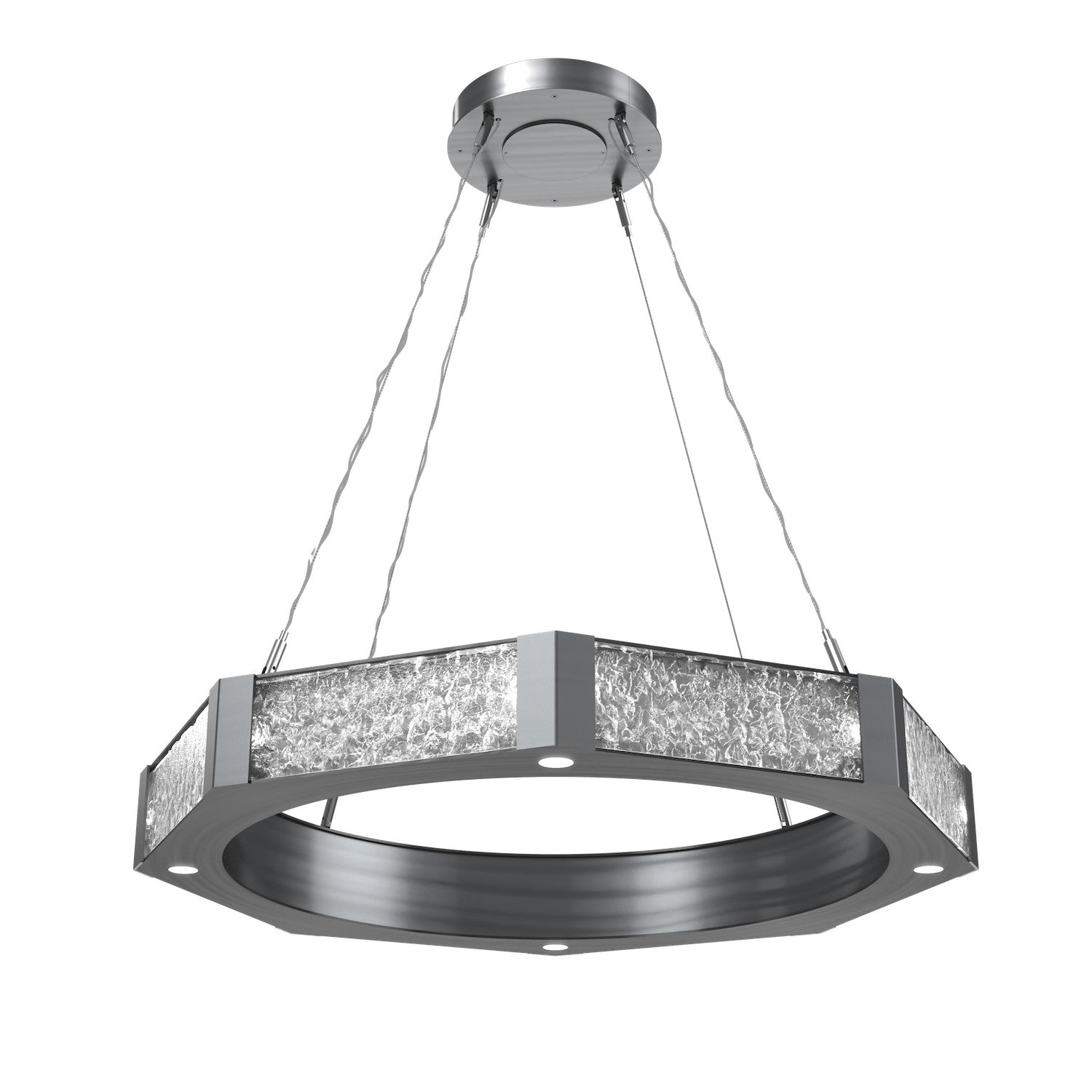 Hammerton Studio - CHB0061-36-GM-GC-CA1-L1 - LED Chandelier - Glacier - Gunmetal