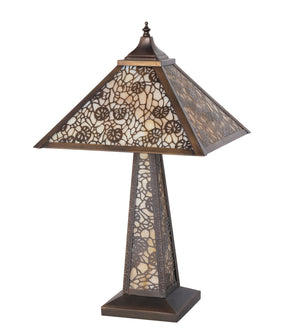 Meyda Tiffany - 231503 - One Light Table Lamp - Lotus Leaf - Antique Copper