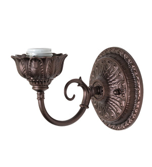 Meyda Tiffany - 245430 - One Light Wall Sconce - Tiffany Jeweled Peacock - Mahogany Bronze