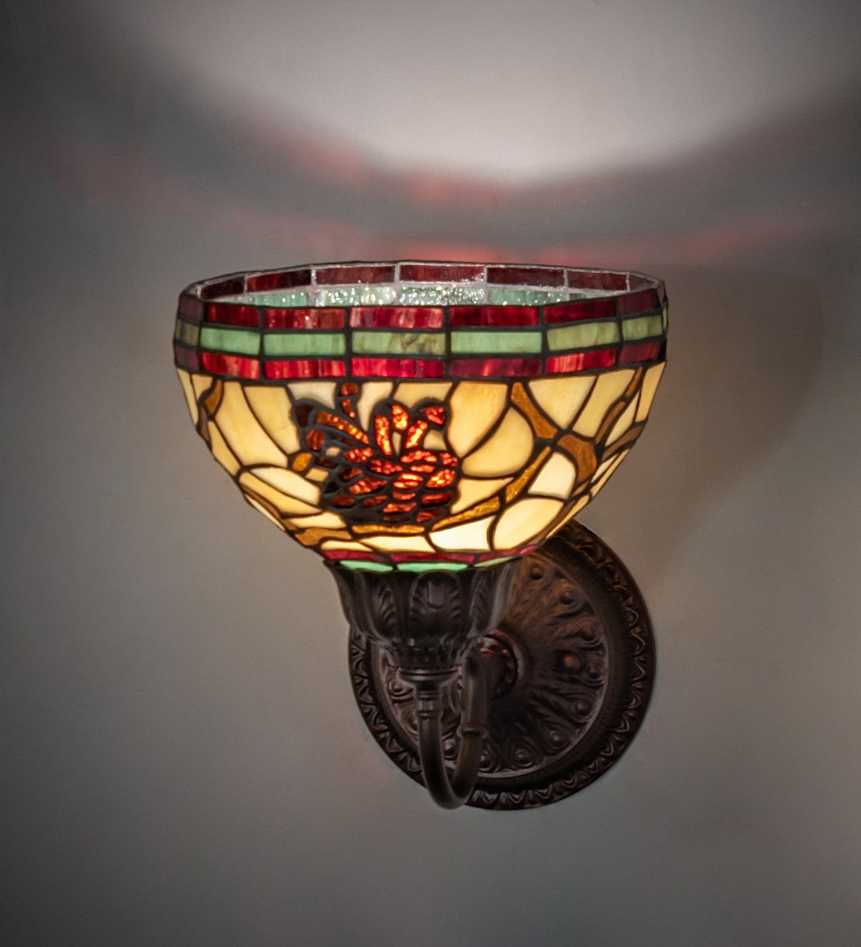 Meyda Tiffany - 245438 - One Light Wall Sconce - Pinecone - Custom