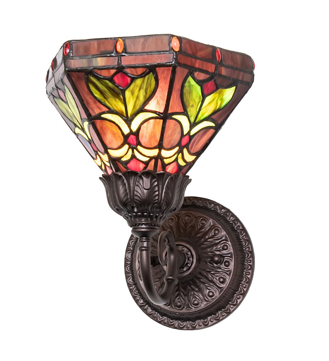 Meyda Tiffany - 245442 - One Light Wall Sconce - Middleton - Mahogany Bronze