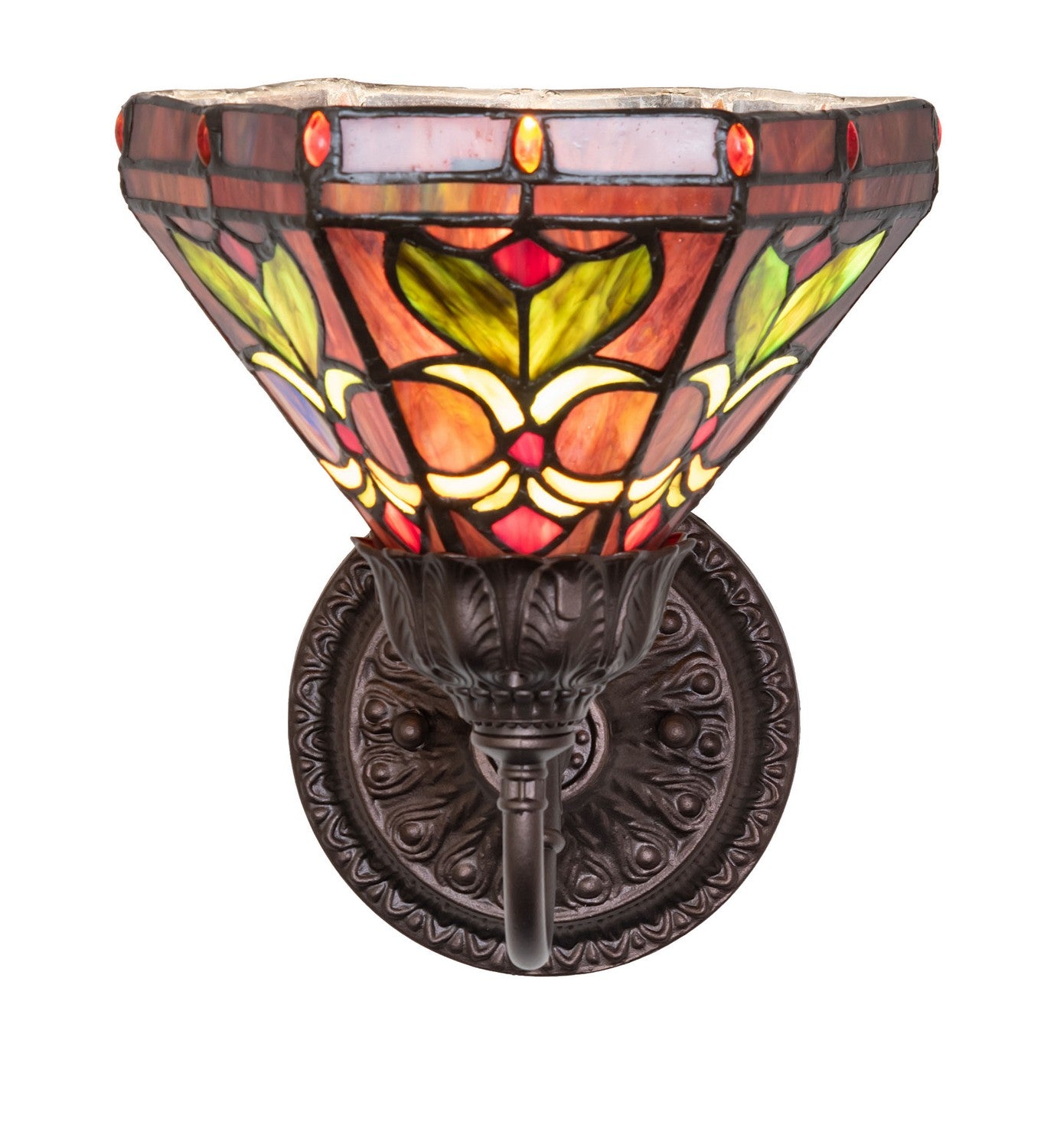 Meyda Tiffany - 245442 - One Light Wall Sconce - Middleton - Mahogany Bronze