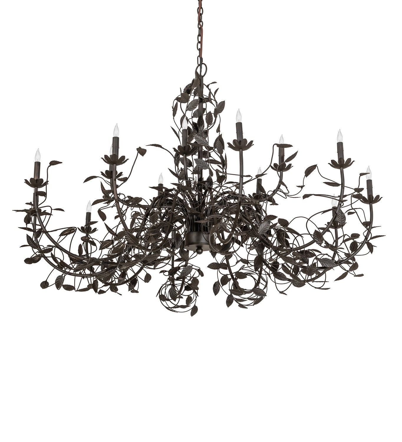 Meyda Tiffany - 267570 - 15 Light Chandelier - Pear Leaf - Oil Rubbed Bronze