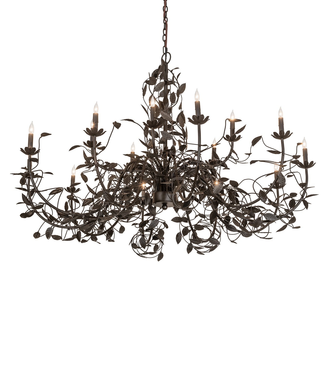 Meyda Tiffany - 267570 - 15 Light Chandelier - Pear Leaf - Oil Rubbed Bronze