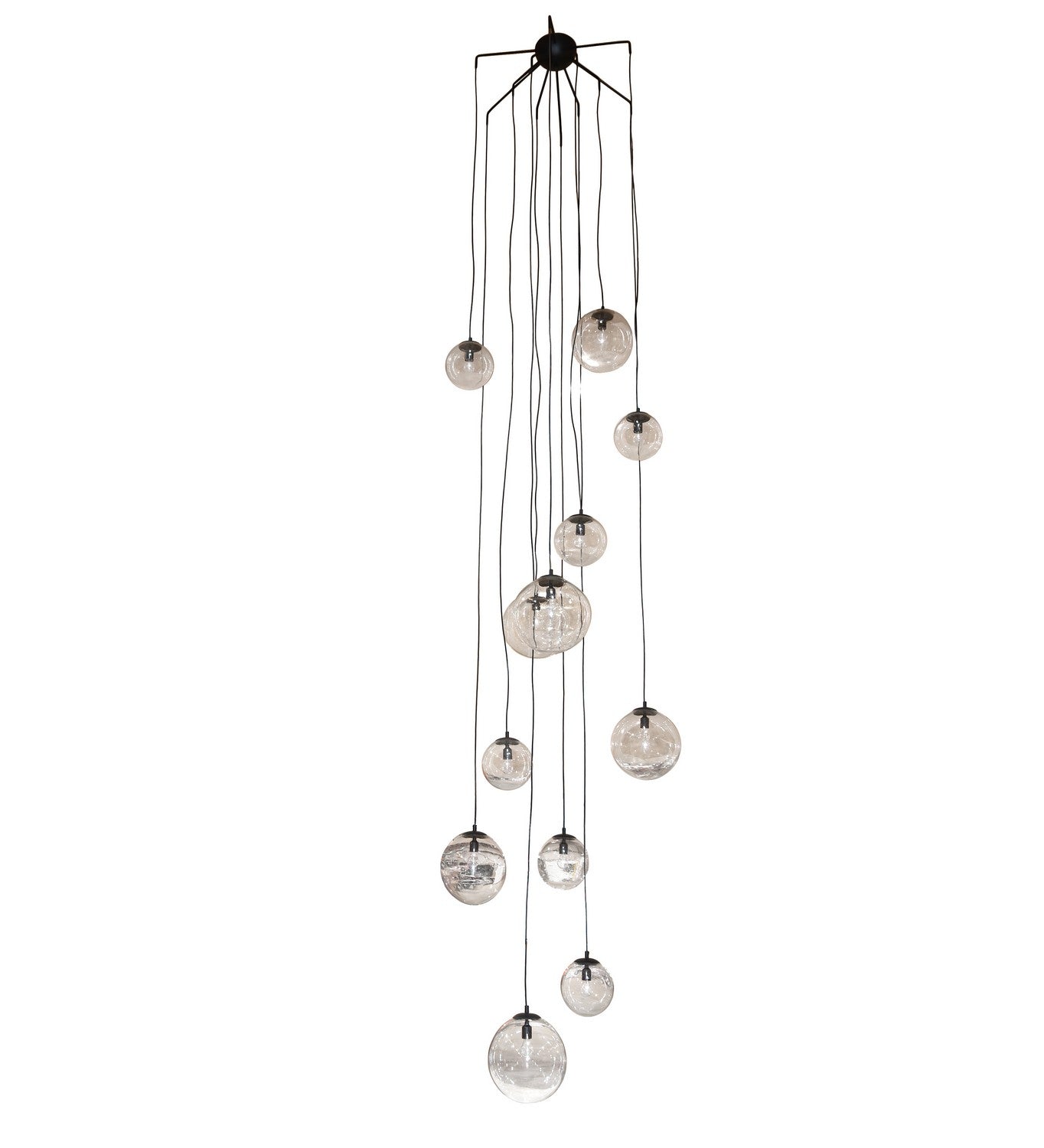 Meyda Tiffany - 269832 - 12 Light Pendant - Bola - Charred Iron