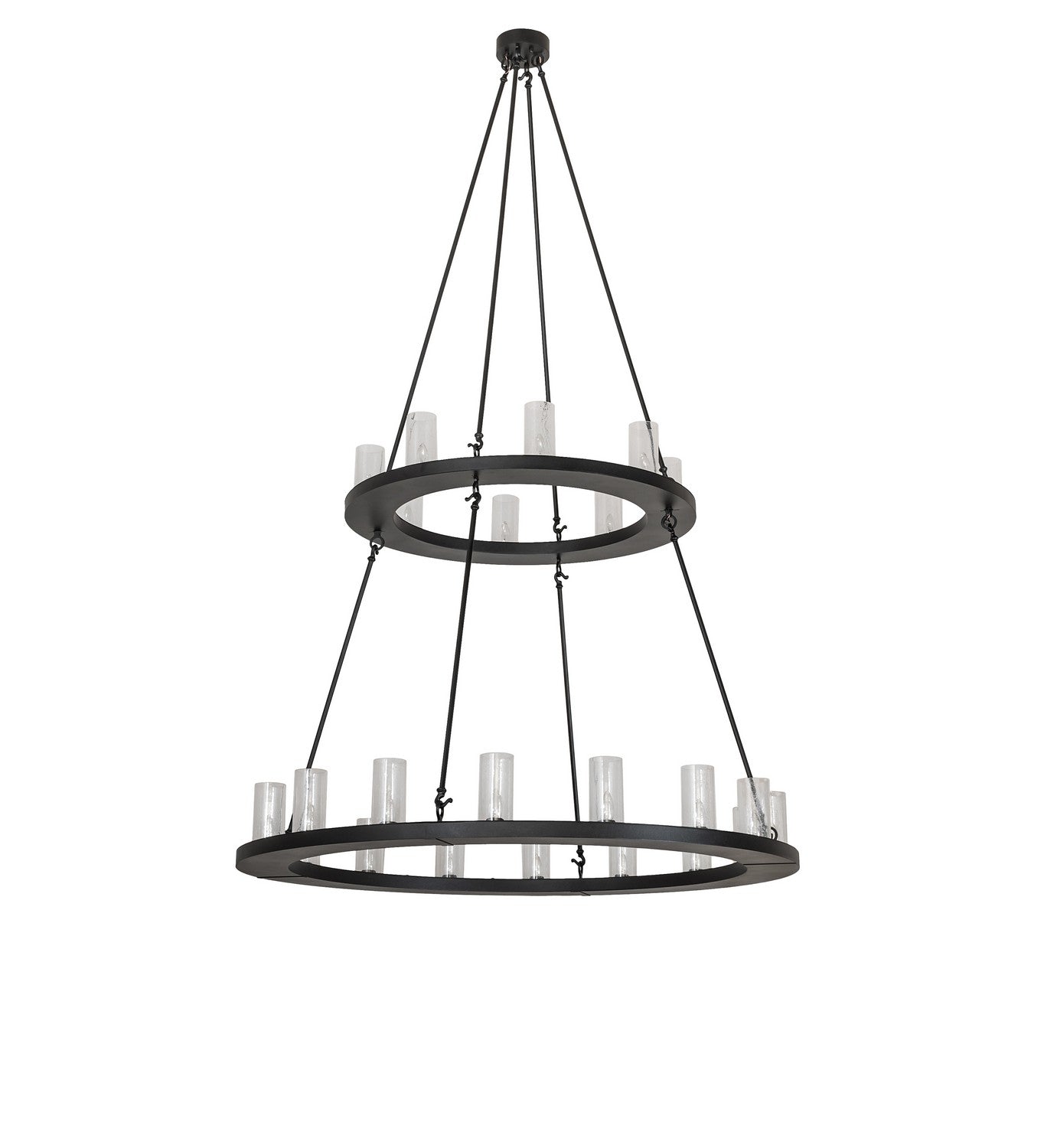 Meyda Tiffany - 270813 - 24 Light Chandelier - Loxley - Textured Black