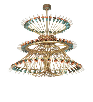 Meyda Tiffany - 271097 - LED Chandelier - Coyle - Brushed Brass/Goldtastic