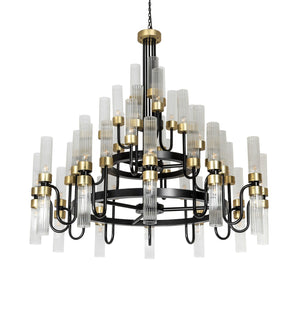 Meyda Tiffany - 271433 - LED Chandelier - Kahler - Black Satin Wrought Iron