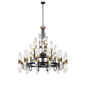 Meyda Tiffany - 271433 - LED Chandelier - Kahler - Black Satin Wrought Iron