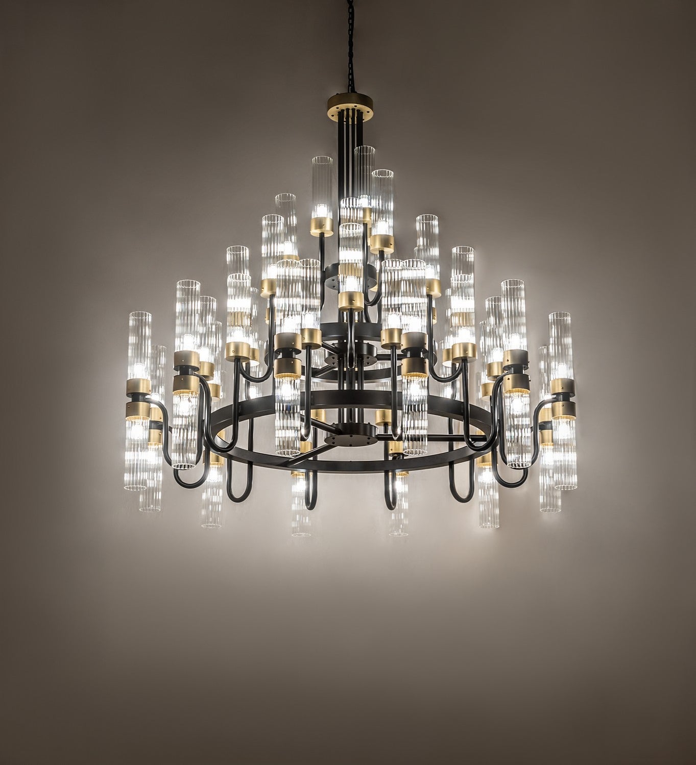 Meyda Tiffany - 271433 - LED Chandelier - Kahler - Black Satin Wrought Iron