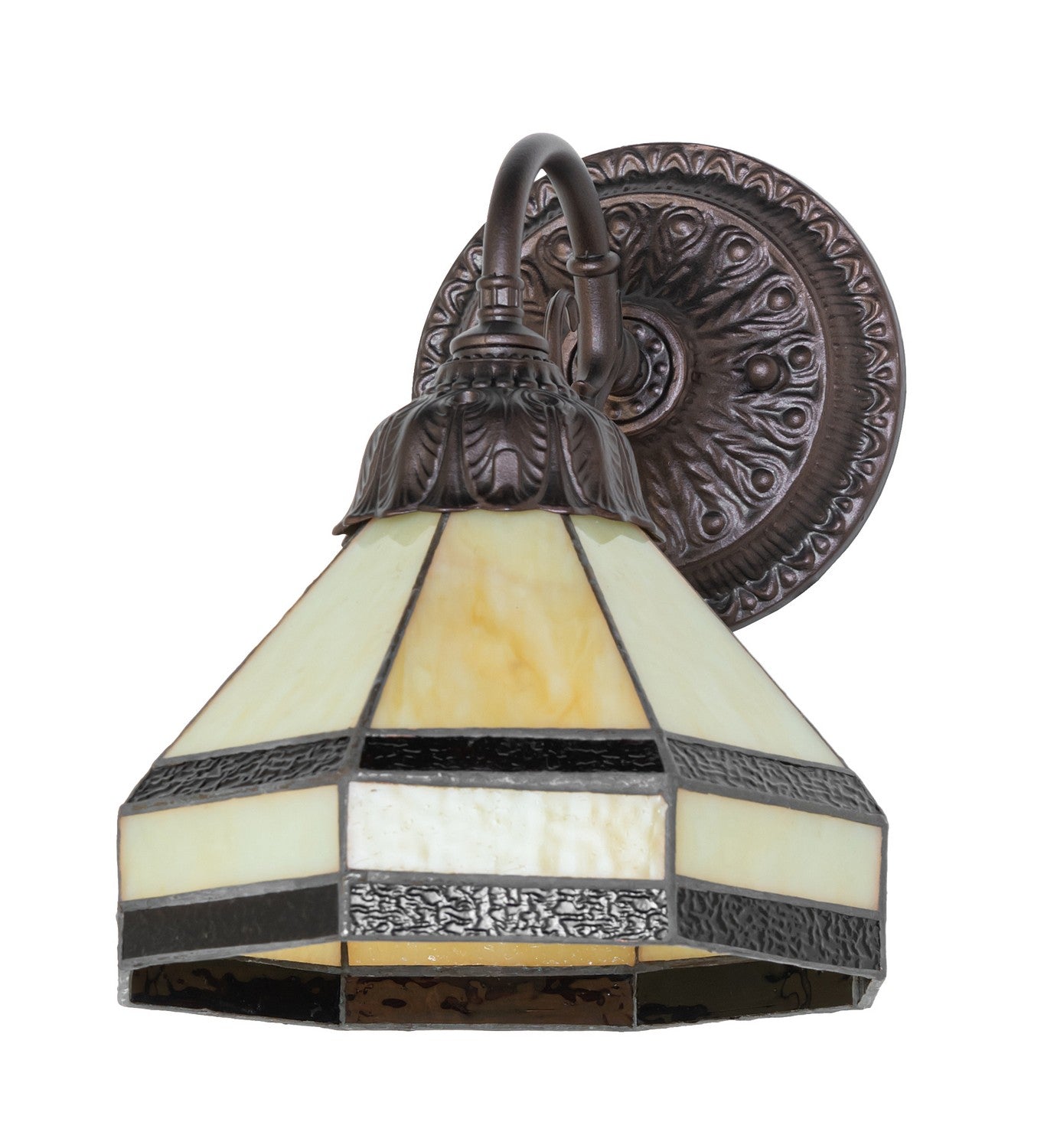 Meyda Tiffany - 274147 - One Light Wall Sconce - Topridge - Mahogany Bronze