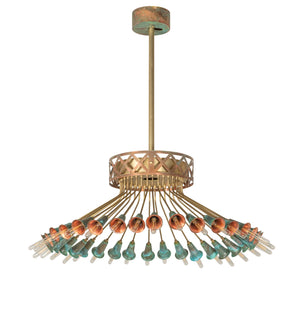 Meyda Tiffany - 274904 - LED Chandelier - Brushed Brass/Goldtastic