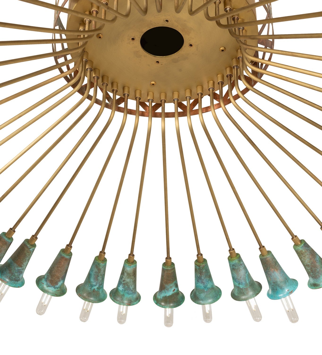 Meyda Tiffany - 274904 - LED Chandelier - Brushed Brass/Goldtastic