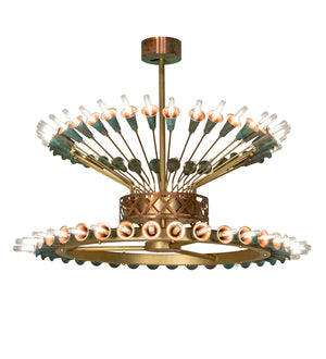 Meyda Tiffany - 274991 - LED Chandelier - Coyle - Brushed Brass/Goldtastic