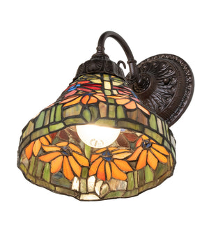 Meyda Tiffany - 275642 - One Light Wall Sconce - Tiffany Poinsettia - Mahogany Bronze