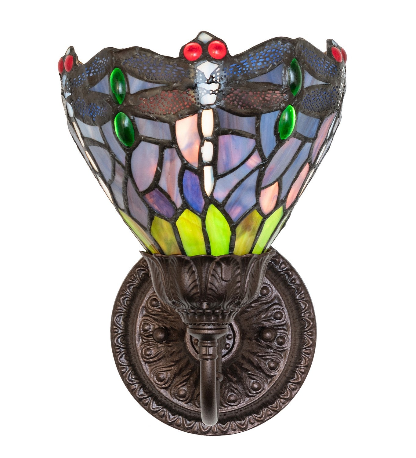 Meyda Tiffany - 275644 - One Light Wall Sconce - Tiffany Hanginghead Dragonfly