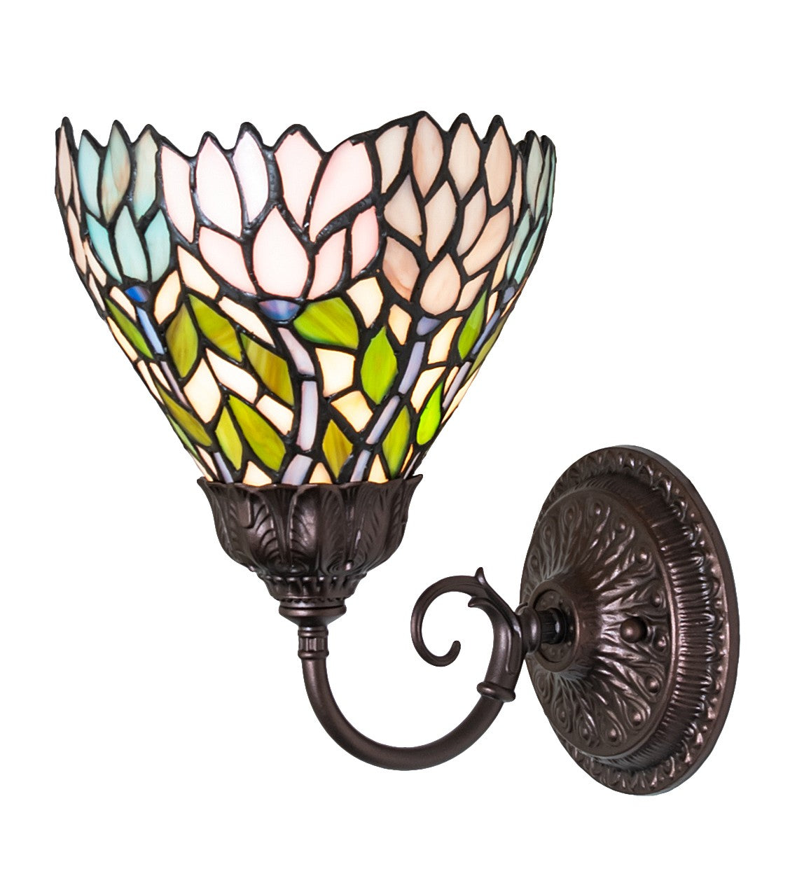 Meyda Tiffany - 275650 - One Light Wall Sconce - Wisteria