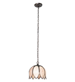 Meyda Tiffany - 275928 - One Light Pendant - Tulip - Craftsman Brown,Mahogany Bronze