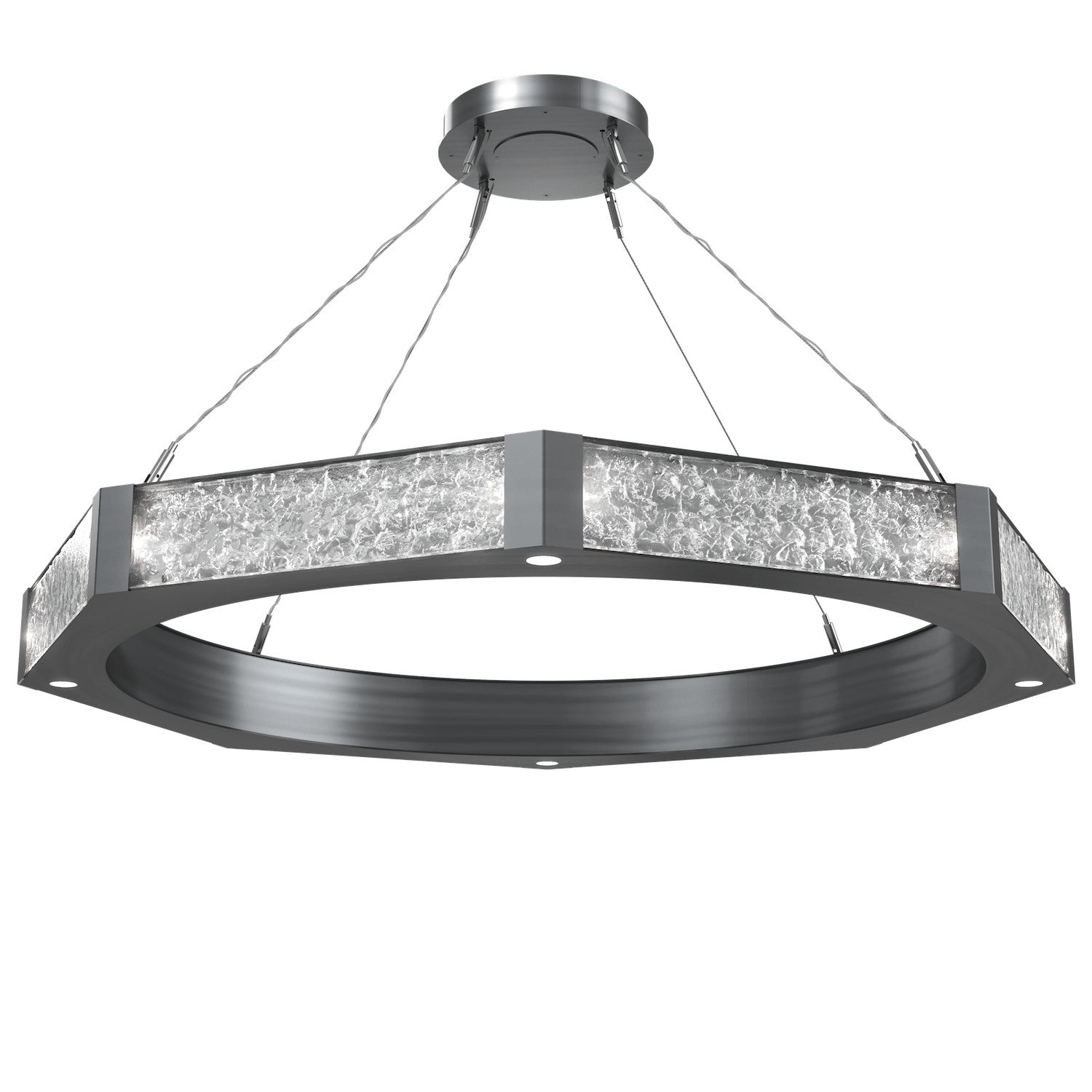 Hammerton Studio - CHB0061-48-GM-GC-CA1-L1 - LED Chandelier - Glacier - Gunmetal