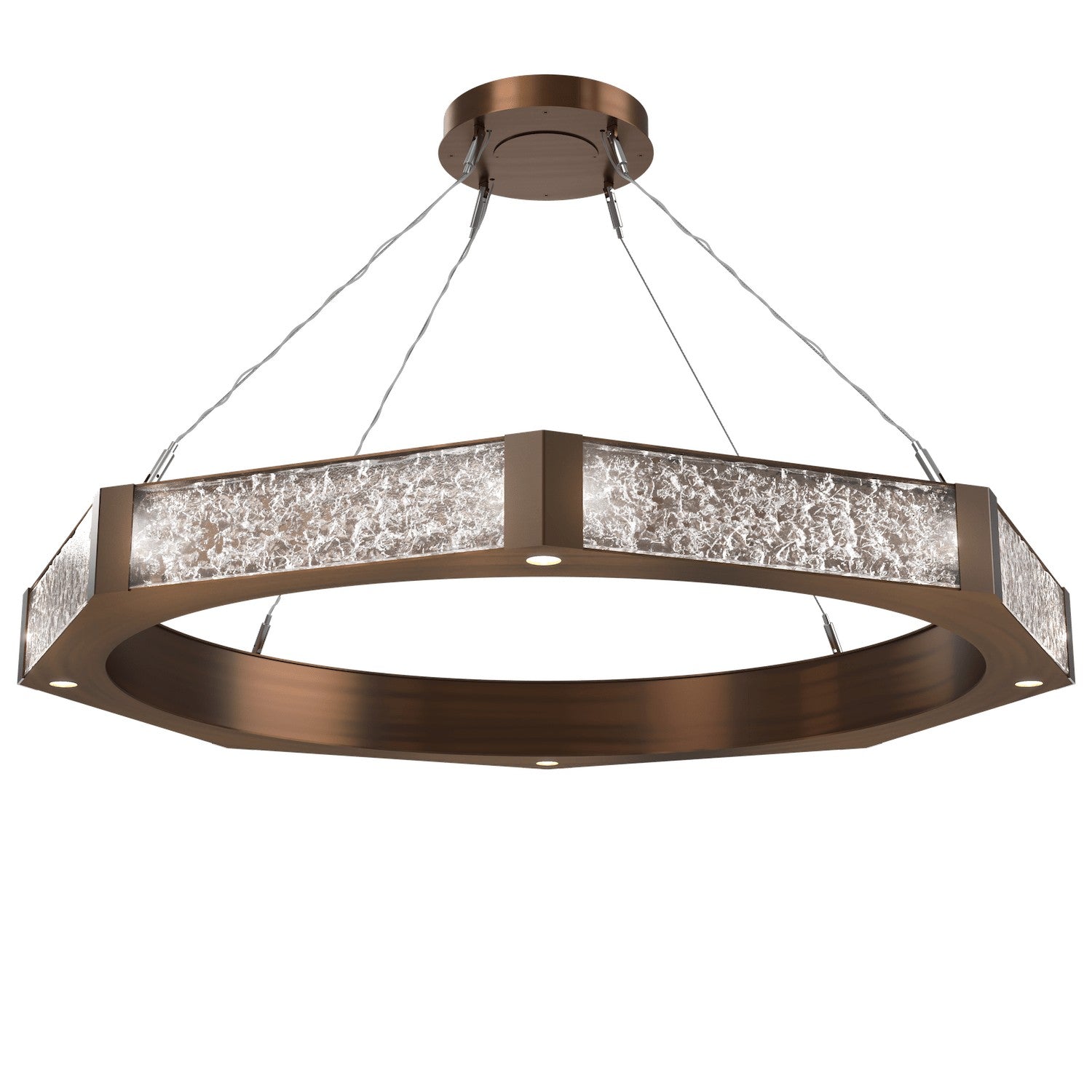 Hammerton Studio - CHB0061-48-RB-GC-CA1-L1 - LED Chandelier - Glacier - Oil Rubbed Bronze