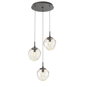 Hammerton Studio - CHB0062-03-GP-A-C01-E2 - Three Light Pendant - Aster - Graphite