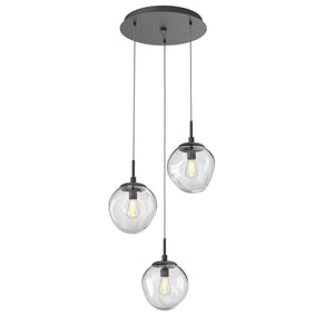 Hammerton Studio - CHB0062-03-GP-C-C01-E2 - Three Light Pendant - Aster - Graphite