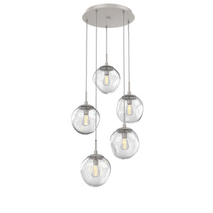 Hammerton Studio - CHB0062-05-BS-C-C01-E2 - Five Light Pendant - Aster - Beige Silver