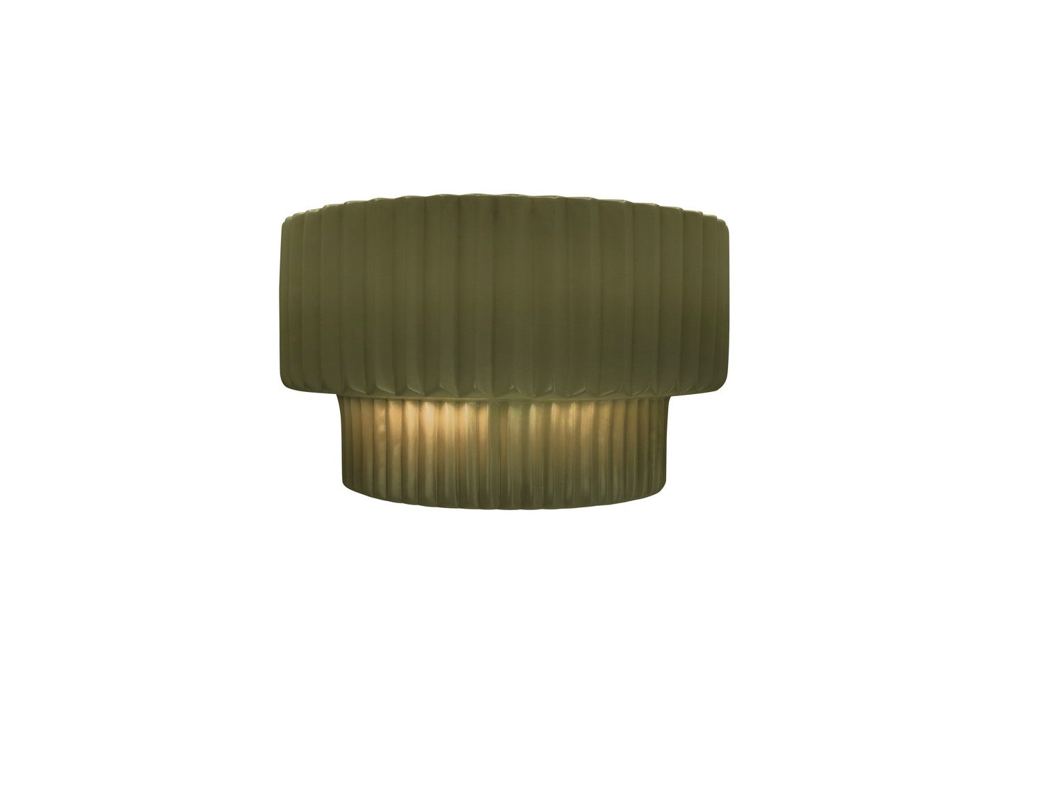 Justice Designs - CER-5780-MGRN - One Light Wall Sconce - Ambiance - Matte Green