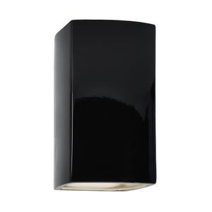 Justice Designs - CER-5910-BLK - Wall Sconce - Ambiance - Gloss Black