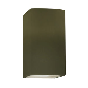 Justice Designs - CER-5910-MGRN - One Light Wall Sconce - Ambiance - Matte Green