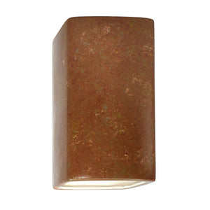 Justice Designs - CER-5910-PATR - Wall Sconce - Ambiance - Rust Patina