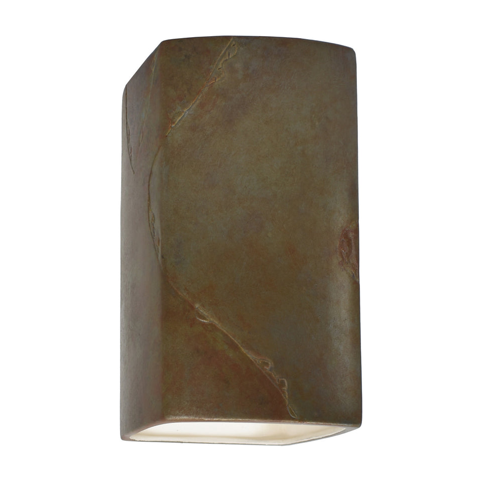 Justice Designs - CER-5910W-SLTR - Wall Sconce - Ambiance - Tierra Red Slate