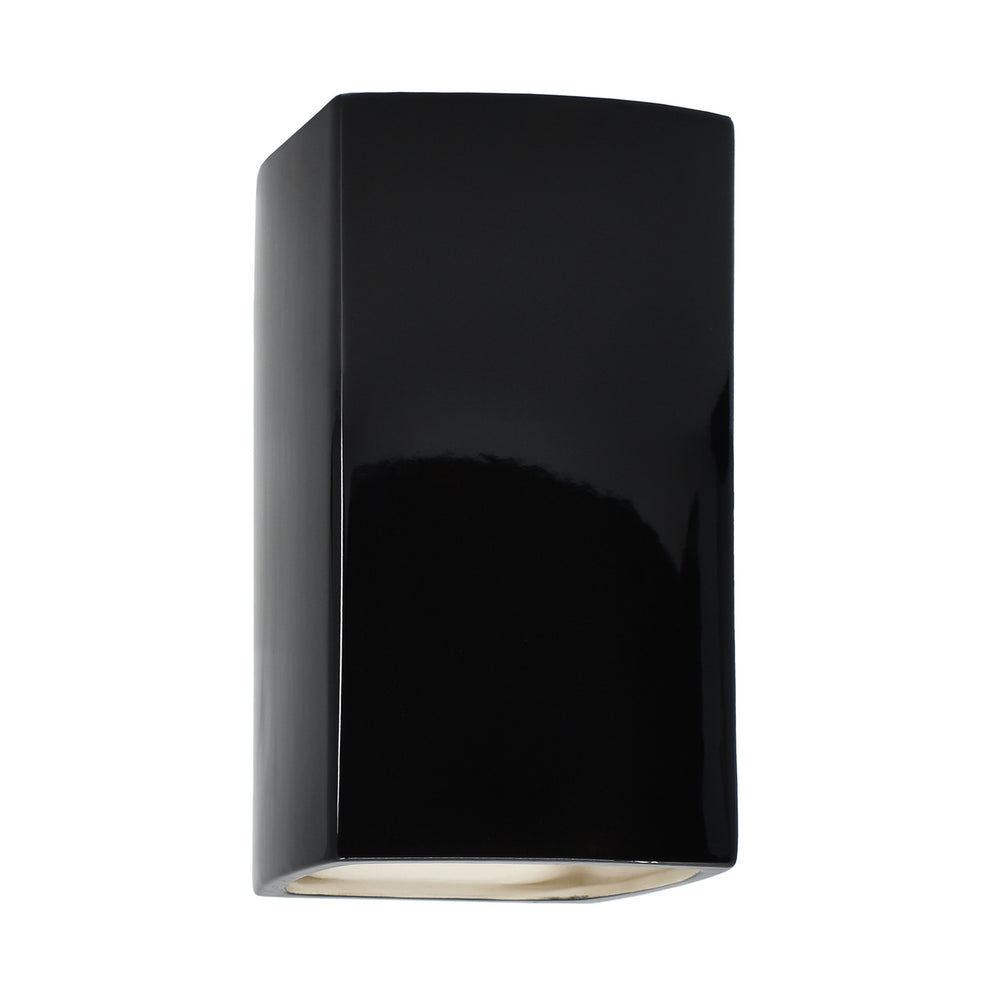 Justice Designs - CER-5915-BLK - Wall Sconce - Ambiance - Gloss Black